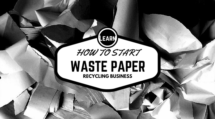 Paper recycling business