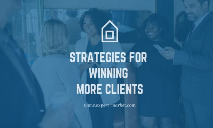 use below given strategies and win more clients