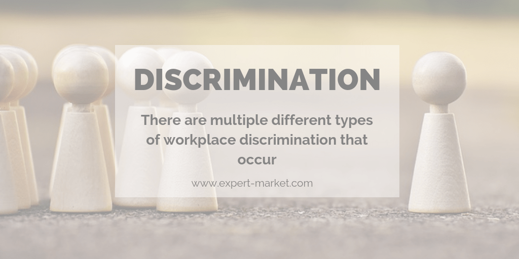 There are multiple different types of workplace discrimination that occur in the United States