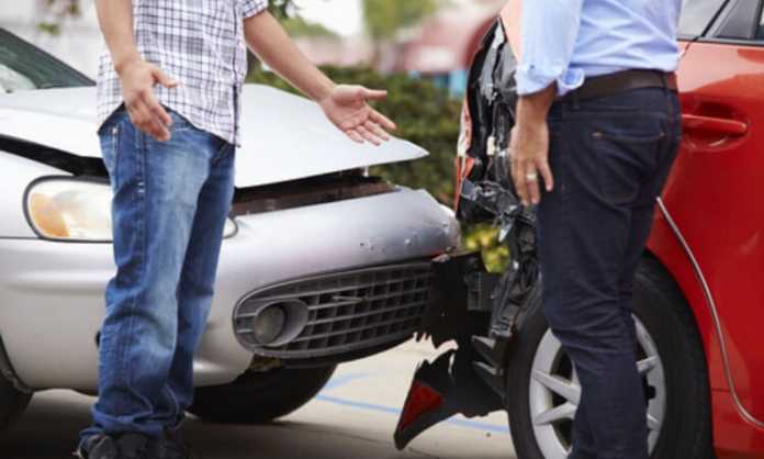 An auto accident